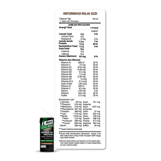 L-Men Hi Protein 2GO Cappuccino 190ml RTD (24 Pcs) - 12gr Whey Protein / Serving