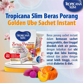 Twin Pack - Tropicana Slim Beras Porang Instant Golden Ube Supermix 7 sch – Konjac Rice Shirataki