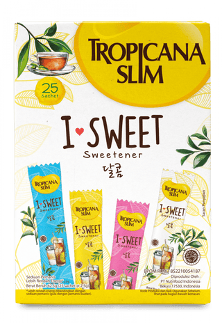 Tropicana Slim Sweetener I-Sweet 25 sachet - Pemanis untuk Bantu Batasi Gula