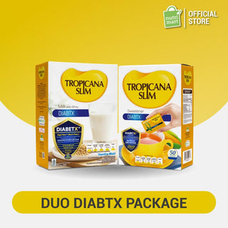 Bundle DIABTX - Susu Tropicana Slim DIABTX Vanilla Malt 500 g + Sweetener Tropicana Slim DIABTX 50 sch
