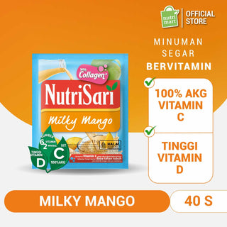 NutriSari Milky Mango 40 sachet - Minuman Buah Vitamin C & Vitamin D