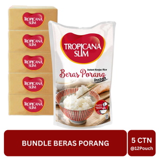 [BUNDLE] Tropicana Slim Beras Porang Instan 1000 g - 5 KARTON x 12POUCH
