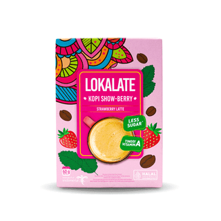 Lokalate Kopi Showberry 4 Sachet - Kopi Stroberi - Strawberry Latte