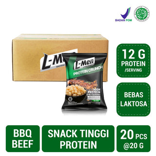 L-Men Protein Crunch BBQ Beef (20gr) -20 PACK