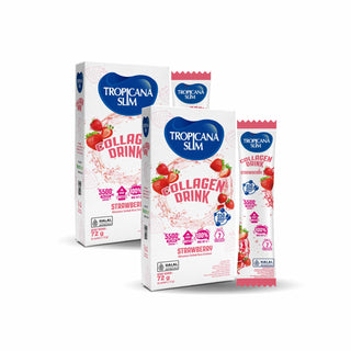 Twin Pack - Tropicana Slim Collagen Drink Strawberry 6 Sachet