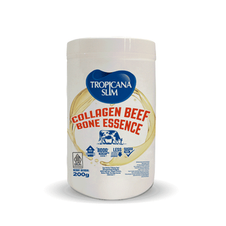 Tropicana Slim Collagen Beef Bone Essence 200g - Sari Pati Sapi Rendah Garam dan Tinggi Protein dengan Kolagen (Beef Broth Powder)