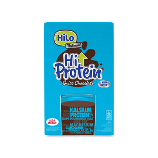 HiLo Platinum Swiss Chocolate 24 Sch - Susu Dewasa Anti Pegal Lebih Tinggi Kalsium Protein Paling Lengkap