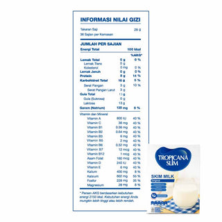 Tropicana Slim Milk Skim Original 1000g