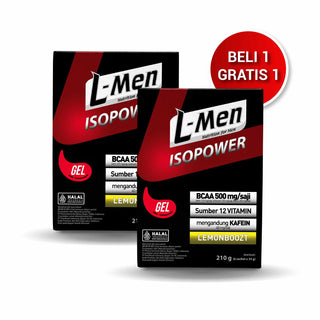 BUY 1 GET 1 FREE - L-Men Isopower Gel Lemonboozt 6 Sch