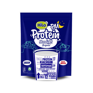 HiLo Protein PM Moonlight Original - Susu Casein Recovery dengan Tryptophan Dan Magnesium