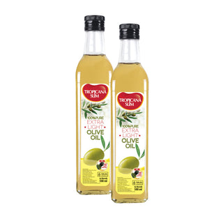 Twin Pack - Tropicana Slim Extra Light Olive Oil 500 ml (2 Pcs) - Minyak Goreng Extra Light Olive Oil  Lebih Sehat &amp; Rendah Lemak Jenuh, Baik untuk Jantung
