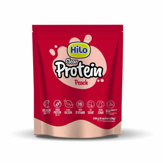 HiLo Clear Protein Powder 8 sch - Refresh Hydration Peach Water