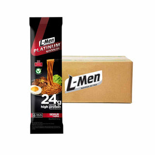 PR MAX 18 PACKAGE - L-Men Platinum Noodle Tinggi Protein 24g / saji - Mie Panggang Lebih Rendah Kalori & Garam