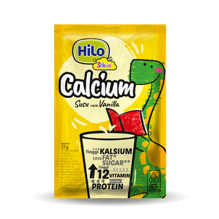 HiLo School Vanilla 10 Sch - Susu Anak Tinggi Kalsium Protein Lebih Rendah Gula