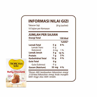 Tropicana Slim Nutty Chocolate Cookies 200gr