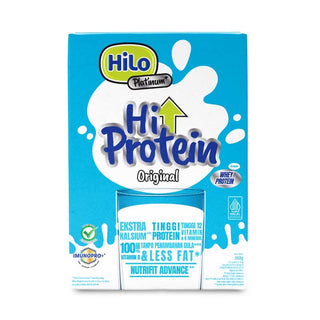 PROMO - HiLo Platinum Original 360g (12 Sachet) - Susu Tinggi Kalsium Lebih Rendah Lemak