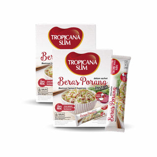 Twin Pack - Tropicana Slim Beras Porang Instan Beetroot Spinach 7 sch (2 Pcs) - Konjac Rice