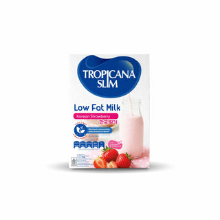 Tropicana Slim Low Fat Milk Korean Strawberry 500g