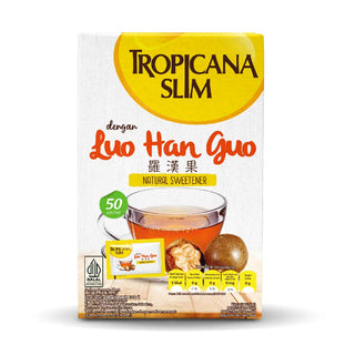 Tropicana Slim Sweetener Luo Han Guo 50 sachet - Pemanis Alami Natural untuk Batasi Gula Monk Fruit Lo Han Kuo
