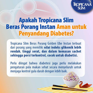Tropicana Slim Beras Porang Golden Ube 1000g (12kg) + Cast iron Skillet