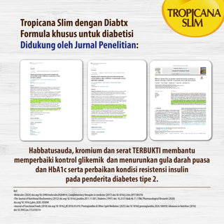 Tropicana Slim Diabtx Milk Vanilla Malt 900g - 6 DUS