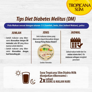 Tropicana Slim Diabtx Milk Vanilla Malt 900g - 6 DUS