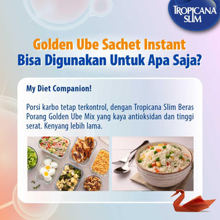 Tropicana Slim Beras Porang Golden Ube 1000g (12kg) + Cast iron Skillet