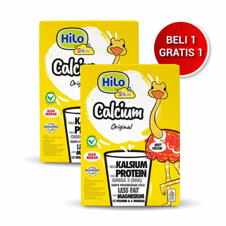 Twin Pack - HiLo School Original 12 sch (25g) x 2 Pcs - Susu Anak Tinggi Kalsium Protein Lebih Rendah Gula