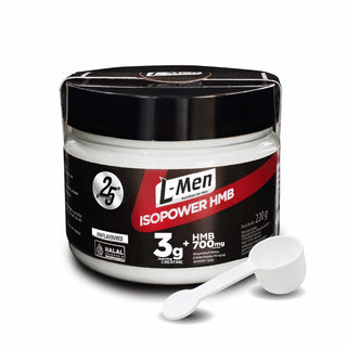 L-Men Isopower Creatine Unflavoured + HMB 220 g (44 serving) - 3g Micronised Creatine Monohydrate + 700mg HMB