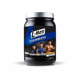 L-Men Gain Mass Banana 800g - Improved Formula 22g Protein/Serving - 10-11 Serving - Dilengkapi BCAA & Lebih Rendah Lemak