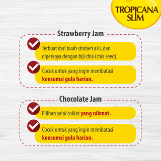 Tropicana Slim Strawberry Jam 375gr