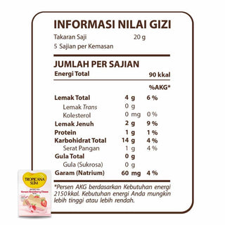 Tropicana Slim Wafer Korean Strawberry Cheese 5 Sch (12 Pcs) - Wafer Bebas Gula, 90 Kalori untuk Diet Snack Diet