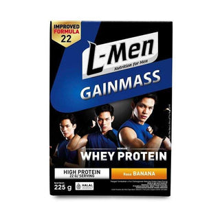 L-Men Gain Mass Banana 225g - 22g Whey Protein