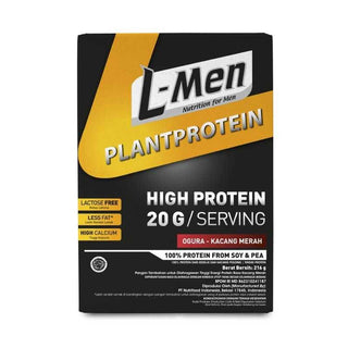L-Men PlantProtein Ogura 216g - 20g Protein Nabati - 6 Serving - Bebas Laktosa Rendah Lemak