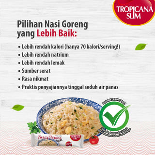 Twin Pack - Tropicana Slim Beras Porang Instan Nasi Goreng  7 sch (2 Pcs) - Konjac Rice