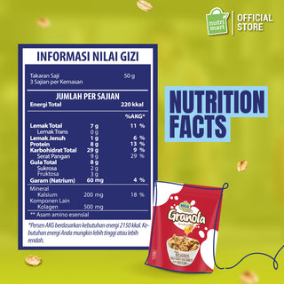 Twin Pack - HiLo Protein Granola Bites dengan Kolagen 150g rasa Berry Berry Honey (2 Pcs)