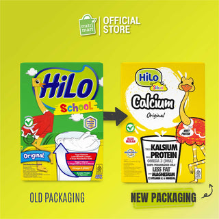 HiLo School Original 12 sch (25g) - Susu Anak Tinggi Kalsium Protein Lebih Rendah Gula