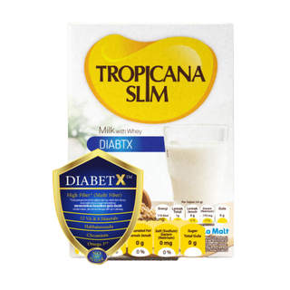 Tropicana Slim Diabtx Milk Vanilla Malt 500g - 12 DUS