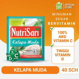 NutriSari Kelapa Muda 40 sachet - Minuman Buah Vitamin C