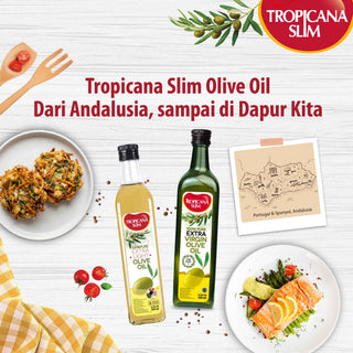 Tropicana Slim Extra Light Olive Oil 500 ml - Minyak Goreng Extra Light Olive Oil  Lebih Sehat &amp; Rendah Lemak Jenuh, Baik untuk Jantung