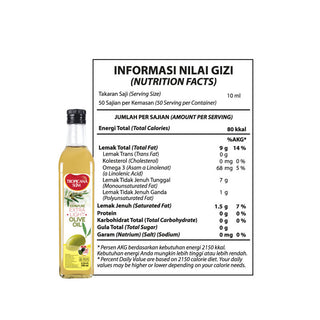 Tropicana Slim Extra Light Olive Oil 500 ml - Minyak Goreng Extra Light Olive Oil  Lebih Sehat &amp; Rendah Lemak Jenuh, Baik untuk Jantung