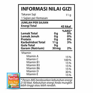 NutriSari Milky Mango 40 sachet - Minuman Buah Vitamin C & Vitamin D