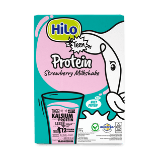 HiLo Teen Strawberry Milkshake 12 Sachet - 12 DUS