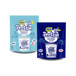 HiLo Protein AM Daybreak Vanilla Cereal 8 sch - Susu Protein Sereal Pengganti Sarapan