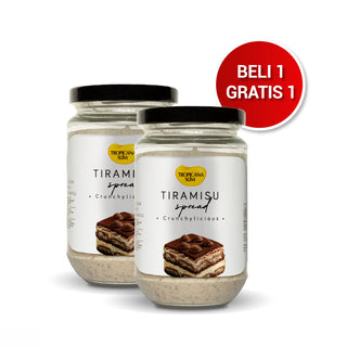 Twin Pack - Tropicana Slim Tiramisu Spread 300 g (2 Pcs) - Selai Tiramisu Nikmat Tanpa Gula Pasir