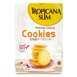 Tropicana Slim Hokkaido Cheese Cookies 5 Sachet (12pcs) - Snack Bebas Gula, 100 Kalori