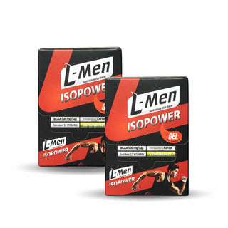 Twin Pack - L-Men Isopower Gel Lemonboozt Showbox 12 Sch