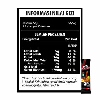 [PRE ORDER] L-Men Platinum Noodle Semur Daging dengan 24g protein / saji - Mie Instant Panggang tidak Digoreng