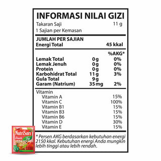 NutriSari Peach Tea 40 sachet - Minuman Teh Rasa Buah Peach dengan Vitamin C & Vitamin D
