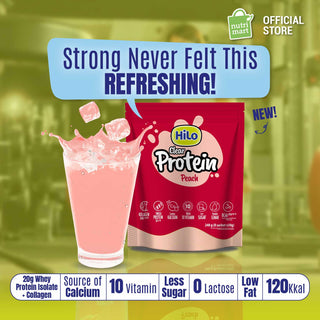 HiLo Clear Protein Powder 8 sch - Refresh Hydration Peach Water